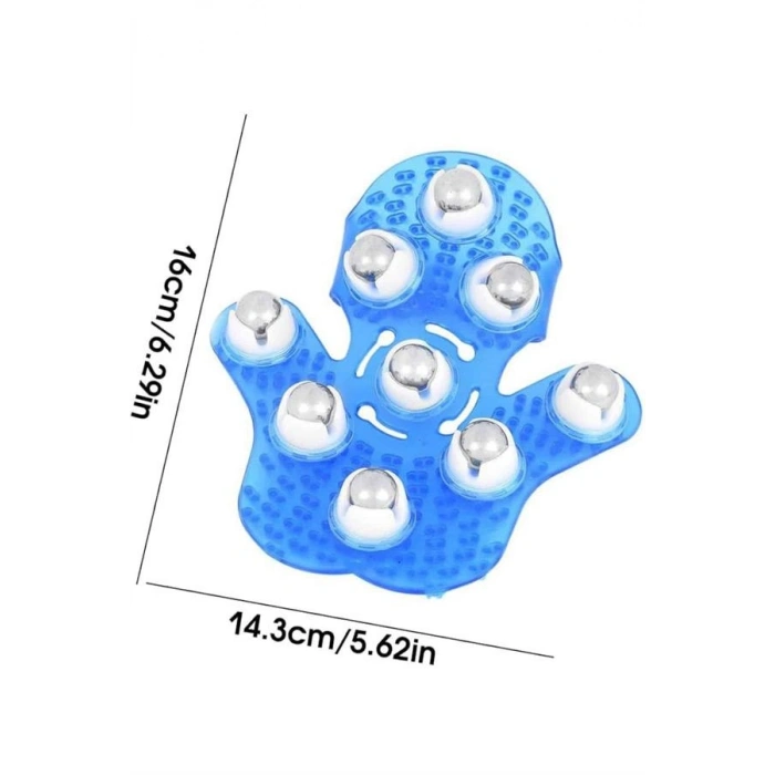 Nevamel® Masaj Aleti El Şeklinde Omuz Bacak Bilyeli Masaj Eldiveni El Şekilli