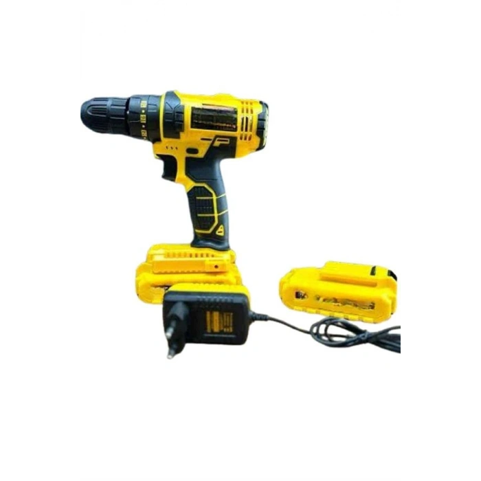 Nevamel® Matkap Seti 24 Parça Çift Bataryalı Darbeli Led Işıklı Vidalama