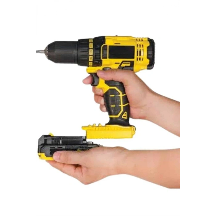 Nevamel® Matkap Seti 24 Parça Çift Bataryalı Darbeli Led Işıklı Vidalama