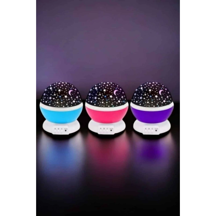 Nevamel Mavi ve Mor Işıklı Projeksiyon Lambası