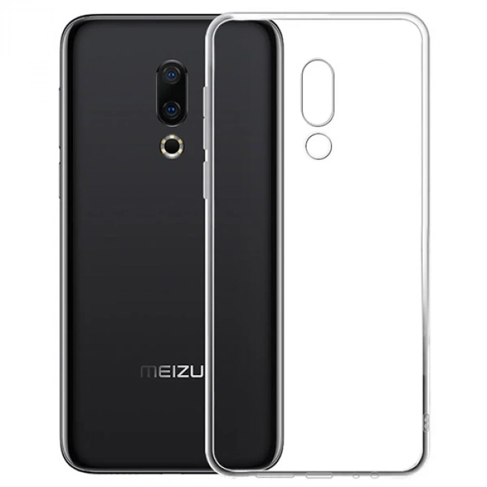 Nevamel Meizu 16 Plus Kamera Korumalı Ultra Koruma Silikon Kılıf-(5775)