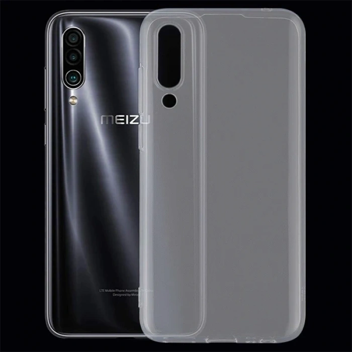 Nevamel Meizu 16XS  Kamera Korumalı Fit Silikon Kılıf-(5775)