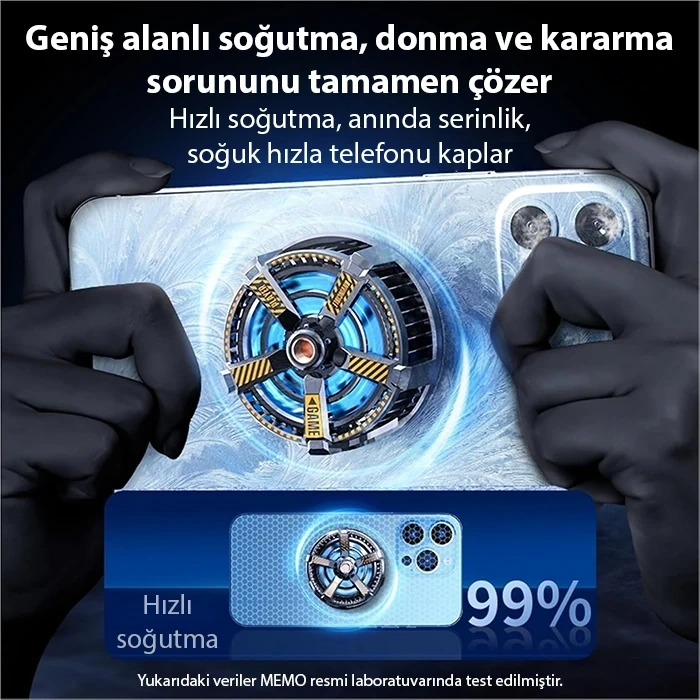 Nevamel Memo CX-A3 Manyetik Cep Telefon Soğutma Fanı Radyatör Soğutucu-(5775)