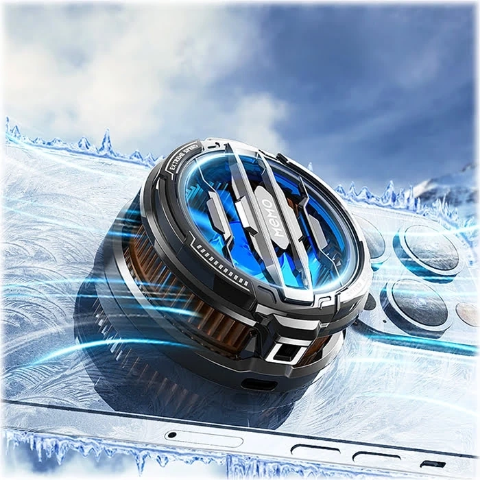 Nevamel® MEMO CX07 Manyetik/arka-klips Cep Telefon Soğutma Fanı Radyatör Soğutucu-(5775)