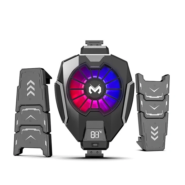 Nevamel MEMO DL05T Dijital Göstergeli Tablet Soğutucu Gamer Oyuncu Radyatör Soğutma Fanı-(5775)