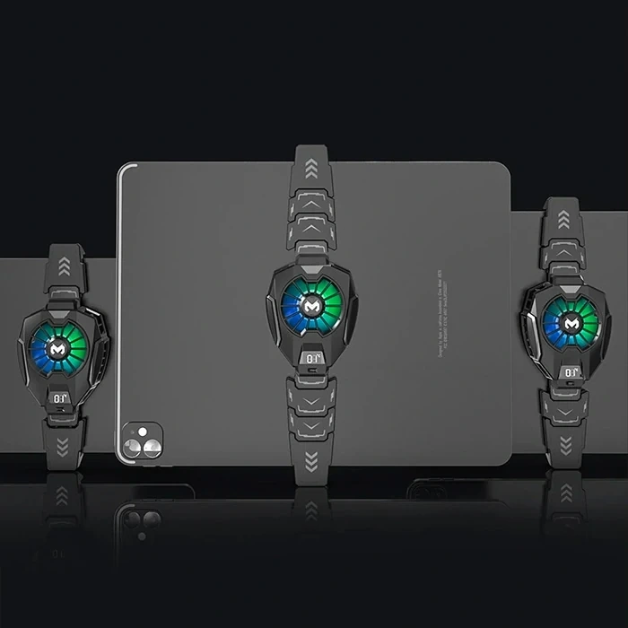 Nevamel MEMO DL05T Dijital Göstergeli Tablet Soğutucu Gamer Oyuncu Radyatör Soğutma Fanı-(5775)