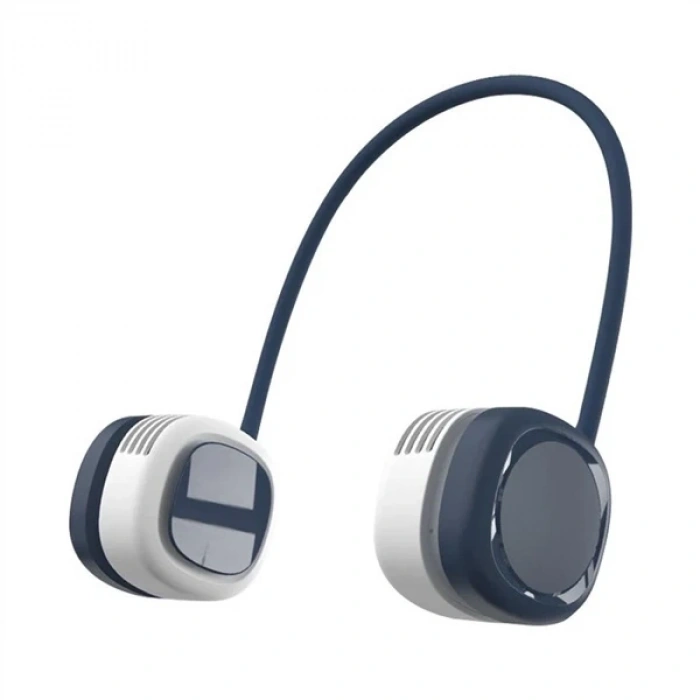 Nevamel MEMO G02 Boyun Askılıklı Mini Fan Taşınabilir Şarjlı Soğutucu Boyun Fanı-(5775)