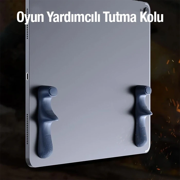 Nevamel Memo PB02 2 Adet Tablet İçin Yapışkanlı Silikon Oyun Yardımcı Tutma Kolu-(5775)