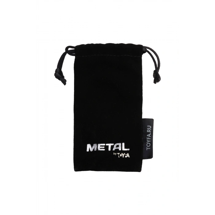 Nevamel® Metal Anal Plug, Metal, Gümüş, Mavi Kristalli, 7,2 Cm, Ø 4 Cm, 130 G (Kod:130)