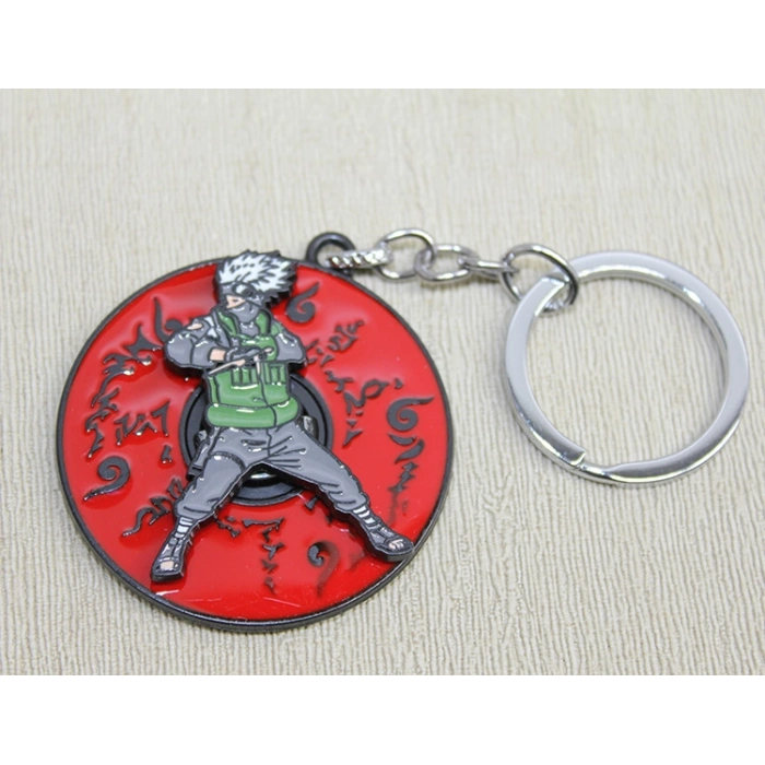 Nevamel Metal Dönen Anime Figür Anahtarlık