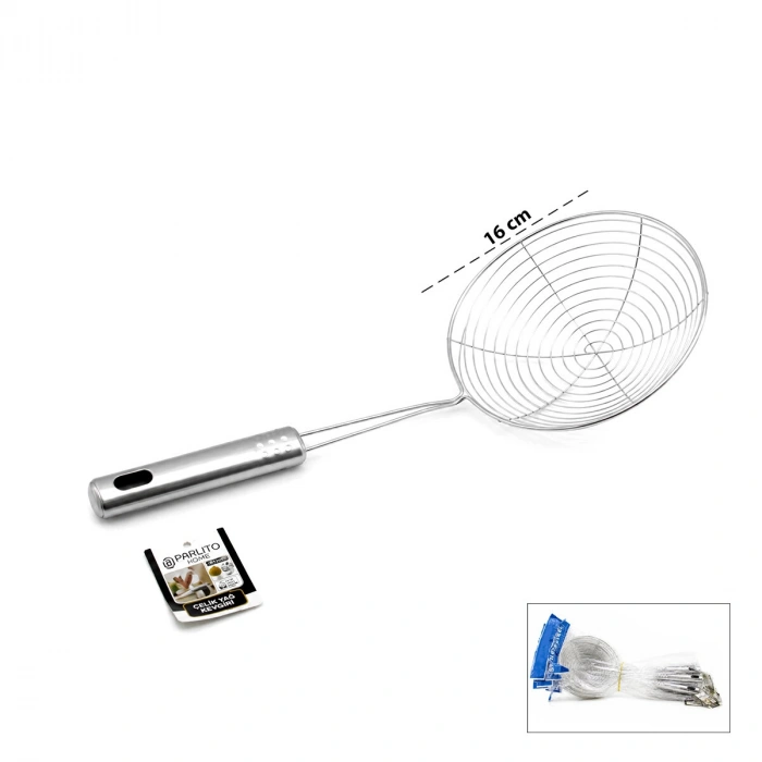 Nevamel® Metal Kevgir - Paslanmaz Çelik - 16 cm