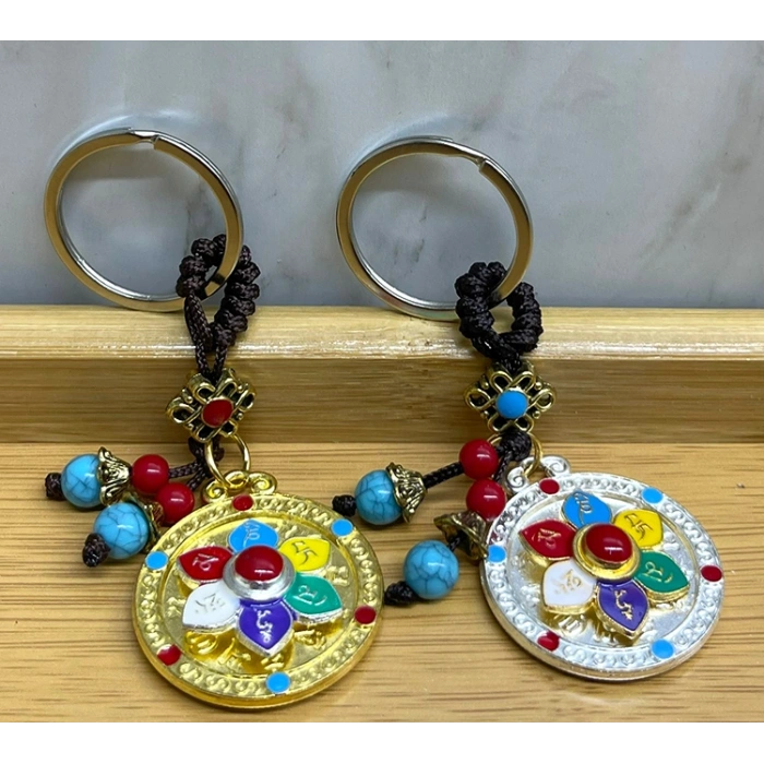 Nevamel Metal Lotus Tılsımlı Şans Anahtarlık