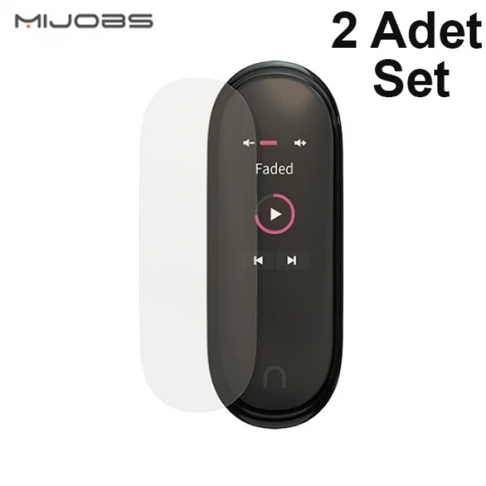 Nevamel Mijobs Mi Band 5-4 Darbe Emici Ekran Koruyucu 2 Adet Set-(5775)
