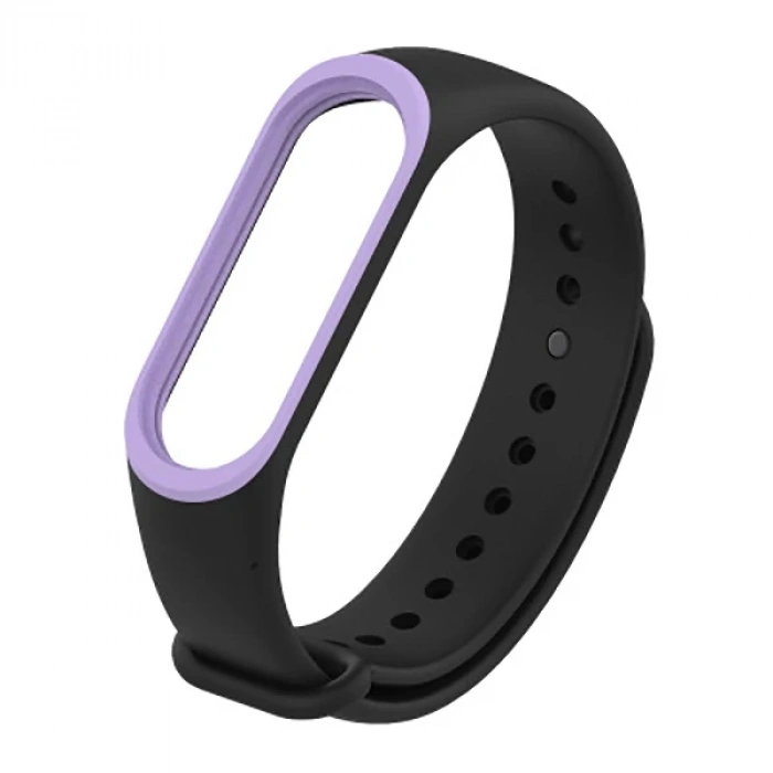Nevamel Mijobs Xiaomi Mi Band 3 Mi Band 4 Çift Renk  Silikon Kayış Kordon-(5775)
