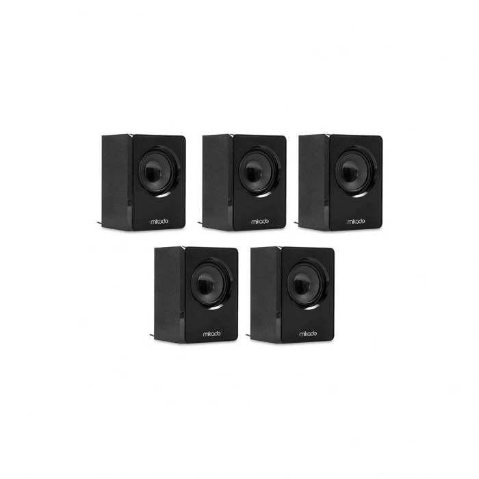 Nevamel® MIKADO MD-505 70W 5+1 Masaüstü FM/BT/SD/USB Siyah Kasa Speaker(1923)