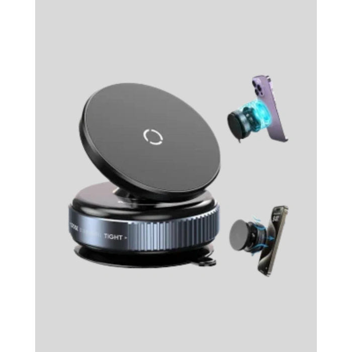 Nevamel® Mıknatıslı Araç Telefon Tutucu Vakum Teknolojili 360° Ayarlanabilir