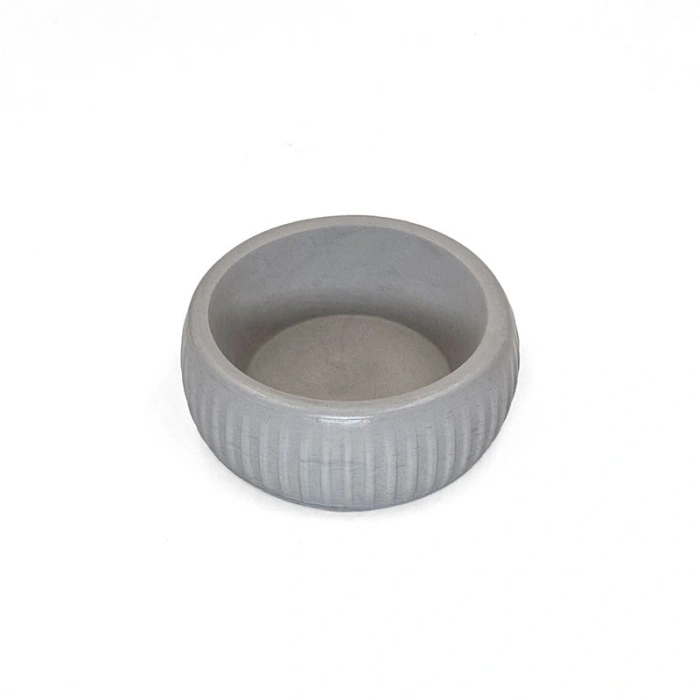 Nevamel Mikopet Organik Seramik Mama Kabı Gri