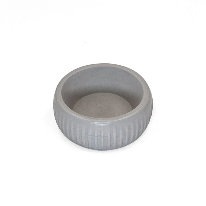 Nevamel Mikopet Organik Seramik Mama Kabı Gri