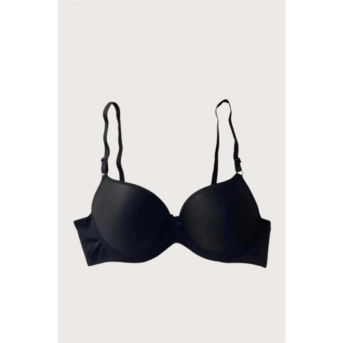 Nevamel® Mikro Kumaş Push Up Dolgulu Balenli Günlük Tek Destekli Sütyen