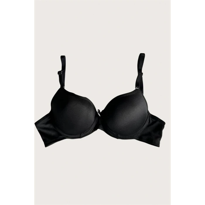 Nevamel® Mikro Kumaş Push Up Dolgulu Balenli Günlük Tek Destekli Sütyen