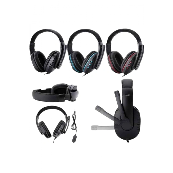 Nevamel Mikrofonlu Gamer Kulaklık Oyuncu Kulaklığı Yüksek Ses Kaliteli Stereo Yumuşak Yastıklar