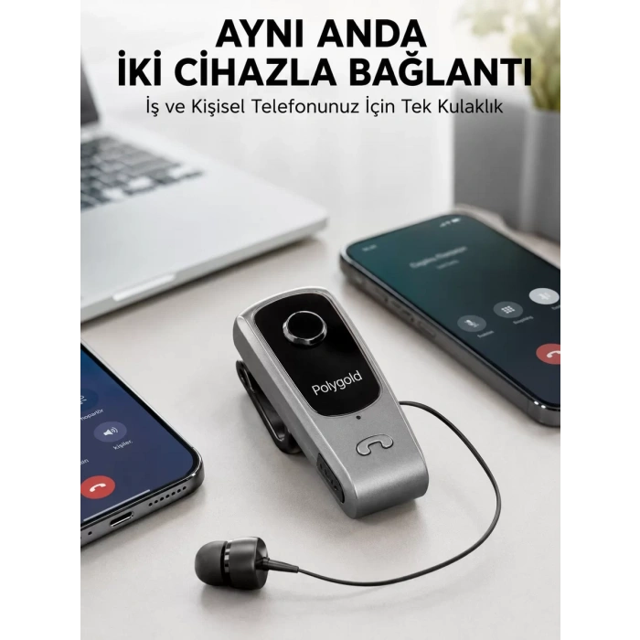 Nevamel® Mikrofonlu ve Ses Kontrollü Kablosuz Kulak İçi Kulaklık
