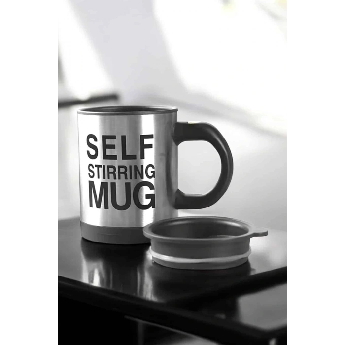 Nevamel Mikser Kupa Yazılı Mug Bardak Karıştırma Özelliği