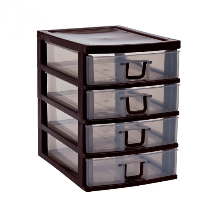 Nevamel® Mini 4 Çekmeceli Komidin Organizer