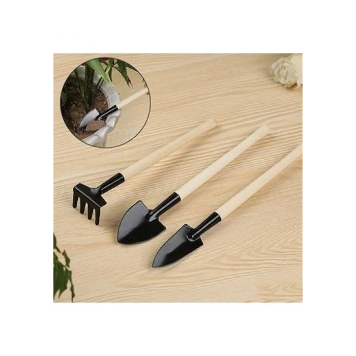 Nevamel Mini Ahşap Hobi Bahçe Seti 3 Parça