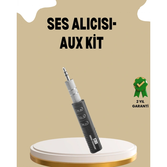 Nevamel Mini Bluetooth Ses Adaptörü – Hoparlör Araç Radyosu ve Kulaklık İçin