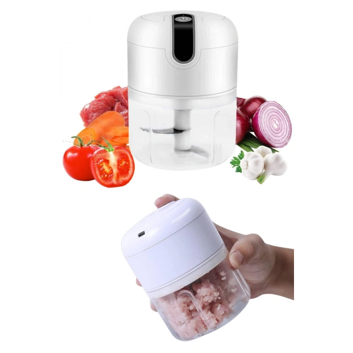 Nevamel® Mini Doğrayıcı Rondo Taşınabilir Mini El Blender Paslanmaz Çelik
