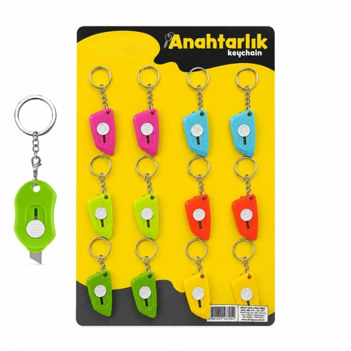 Nevamel® Mini Falçata Anahtarlık - Plastik Gövde - Karışık Renk