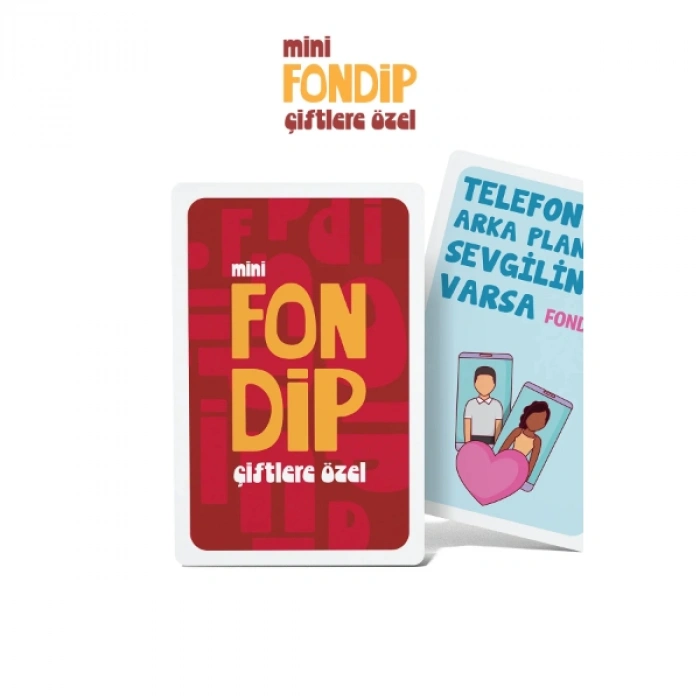 Nevamel® Mini Fondip Çiftlere Özel Eğlenceli Kart Oyunu