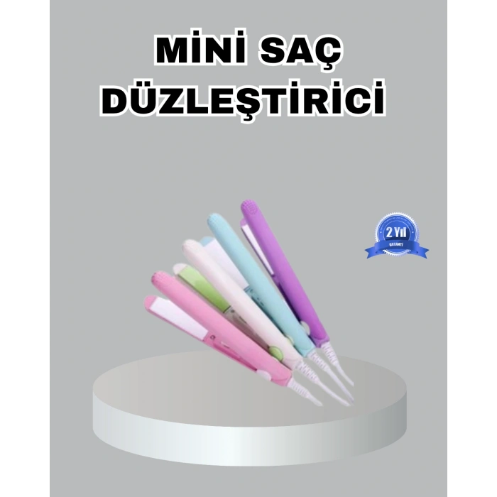 Nevamel Mini Seramik Saç Düzleştirici – Kompakt Boy 180°C Hızlı Isınma Seyahat Tipi