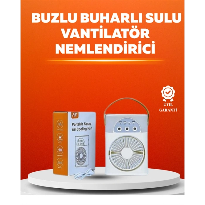 Nevamel Mini USB Klima Fan | 3 Kademeli Spreyli Hava Soğutucu Taşınabilir