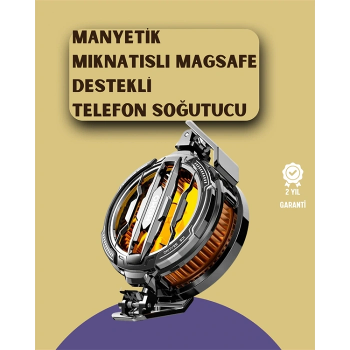 Nevamel Mobil Oyunlar İçin Serinletici Telefon Fanı | Sessiz Çalışma | Geniş Kıskaçlı Tasarım
