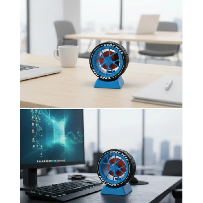 Nevamel® Modern Ofis Dekoru Jant Görünümlü Masa Üstü Aksesuar