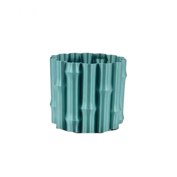 Nevamel® Modern Parlak Yeşil Vazo Dekoratif Şık Tasarım Salon Ofis Kullanım