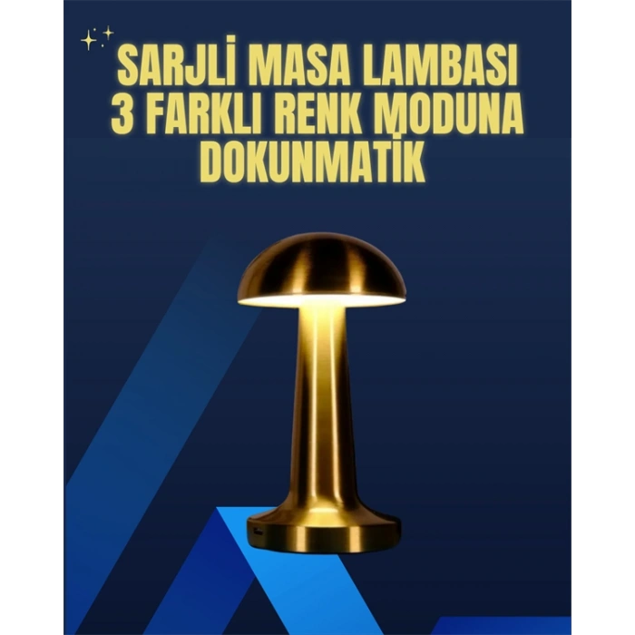 Nevamel Modern Tasarım Şarjlı Masa Lambası – 1800 mAh Batarya