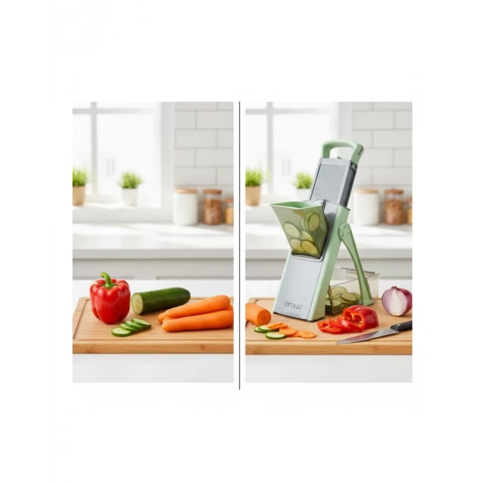 Nevamel® Modern Tasarımlı Çelik El Rendesi ve Doğrayıcı