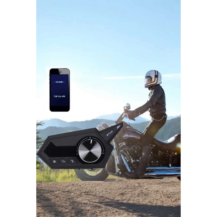 Nevamel® Motorcu Kulaklığı Kask Kulaklığı ANC Özelliği Sesli Görüşme Özelliği