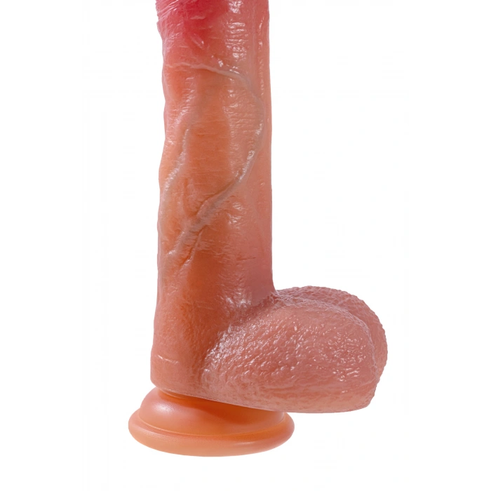 Nevamel® Mr.baton Realspins Isıtmalı İleri-Geri Hareketli Realistik Dildo – Vakum Tabanlı, Kumandalı, Şarjlı