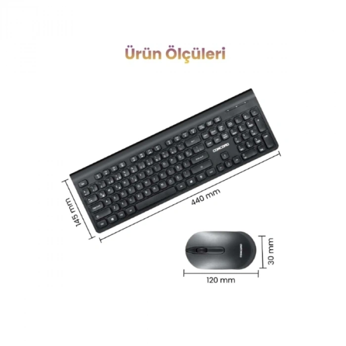 Nevamel Multimedya Q Klavye Ve Mouse Seti