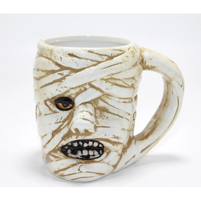 Nevamel® Mumya Figürlü 3D Kabartmalı Kupa Bardak