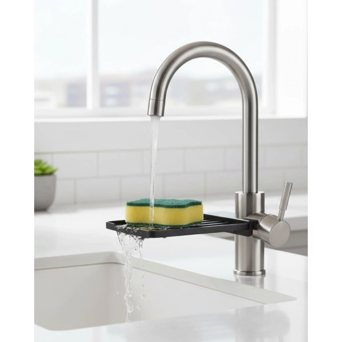 Nevamel® Musluğa Monte Süngerlik Damlama Özellikli Mutfak Organizatörü