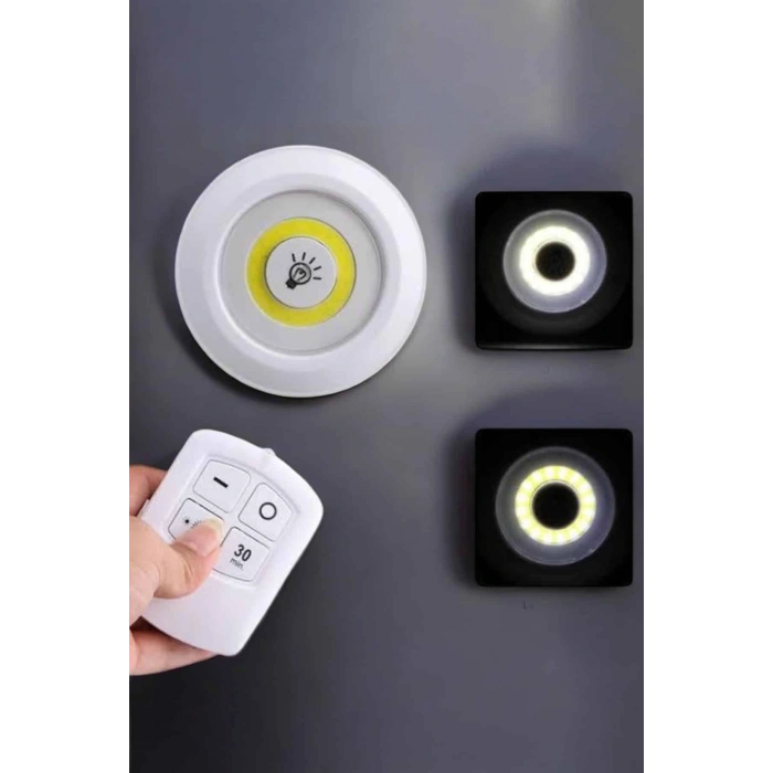 Nevamel Mutfak Dolap Altı Işığı Uzaktan Kumandalı Yapışkanlı Kablosuz Pilli