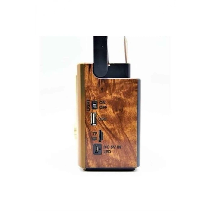 Nevamel Müzik Kutusu Bluetooth Bağlantılı El Fenerli Nostaljik Tasarım Radyo