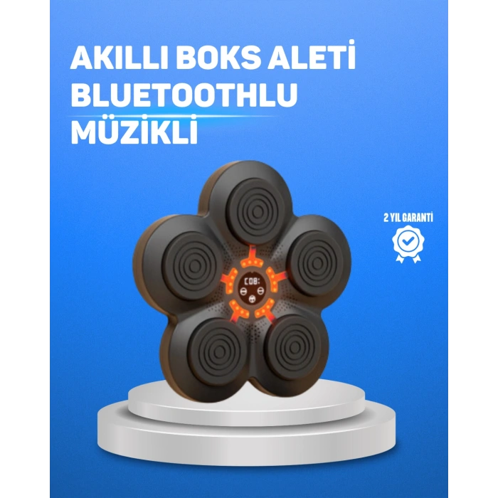 Nevamel® Müzikli Boks Duvar Paneli Akıllı Işık Sistemli Refleks ve Kondisyon Aleti