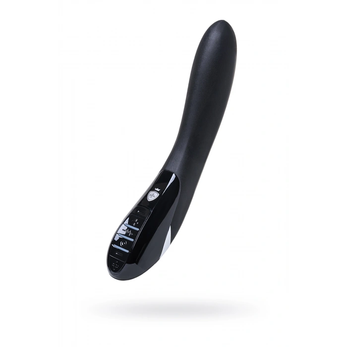 Nevamel® Mystim Electric Eric Elektro Stimülasyonlu Vibratör, Siyah, 27 Cm, Silikon