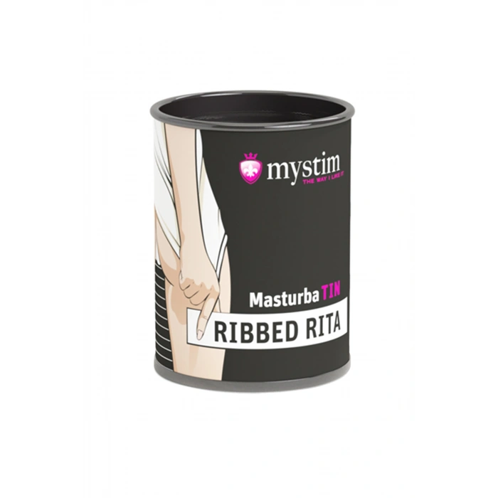 Nevamel® Mystim Masturbatin Ribbed Ritay Masturbatör, Tpe, Beyaz, 4,5 Cm